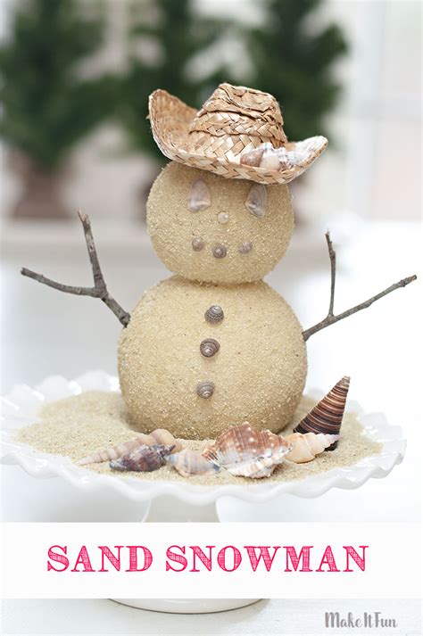 Beach Sand Snowman | Make It Fun Blog