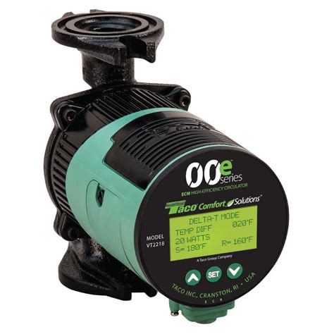 Taco 00e Series ECM Delta-T Variable Speed Circulator Pump-VT2218 - The Home Depot