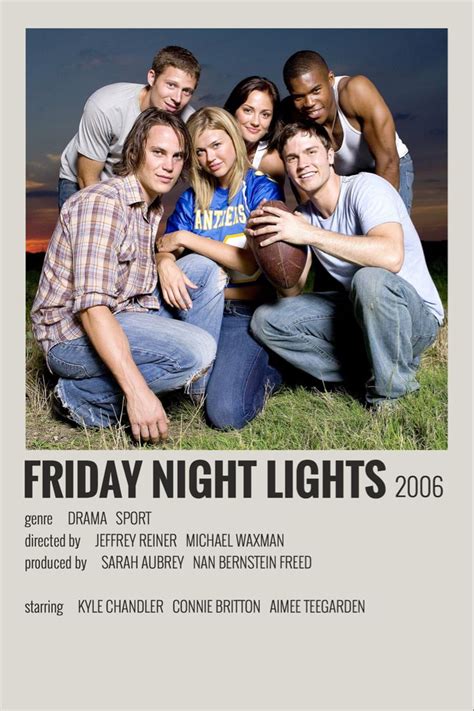 Friday Night Lights by Maja | Indie movie posters, Friday night lights ...