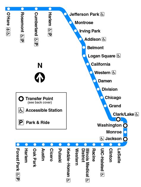 Chicago Map With Cta Stops - Gennie Clementine