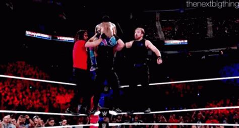 The Shield Triple Powerbomb GIF - The Shield Triple Powerbomb Roman ...