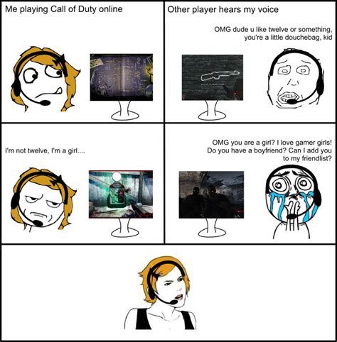 The agony of being a gamer girl - Meme by MadameLeoni :) Memedroid