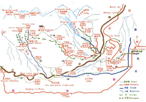 Yubeng Village Hiking Tour Map - Yunnan Tour, Yunnan Travel, Yunnan Travel Agency, Yunnan Trip ...