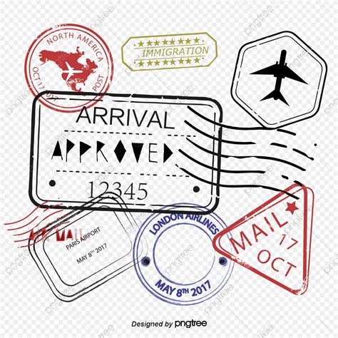 Passport Stamp Vector Free at Vectorified.com | Collection of Passport Stamp Vector Free free ...