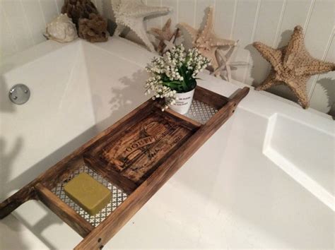 Bath Tray Bathroom Decor Custom Made to Order Recycled