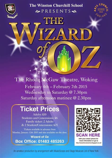 WCSC News: The Wizard of Oz tickets are selling fast