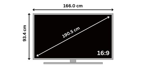 75 Inch TV Dimensions | Television Size, Length, Width