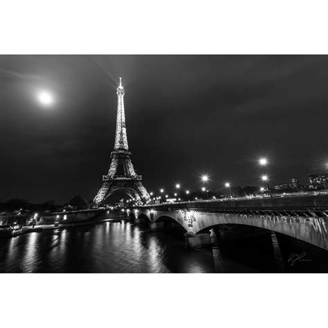Eiffel Tower Night (Hahnemühle Paper) - Rick Zeleznik Photography