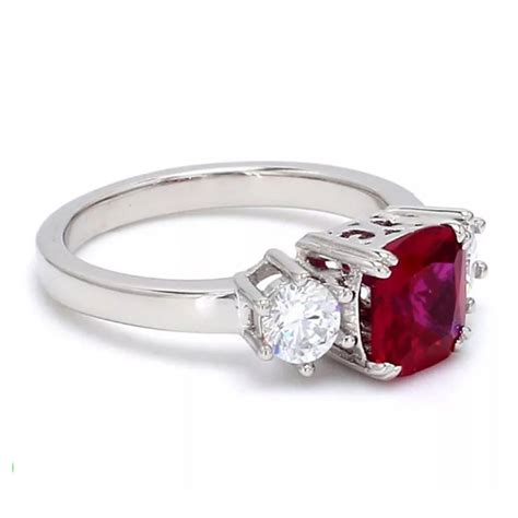 Red Ruby Ring Sterling Silver Ring Genuine Ruby Ring-ruby - Etsy