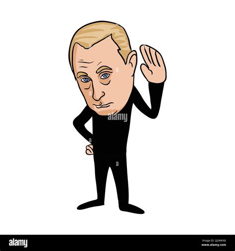 Vladimir Putin President of Russia Cartoon . Clipart Vector Illustration Stock Vector Image ...