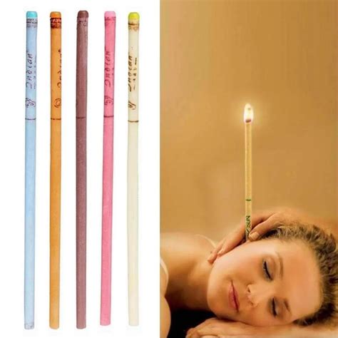 10pcs/lot ear wax removal candle cleaning candles Healthy care hollow Coning treatment Indiana ...