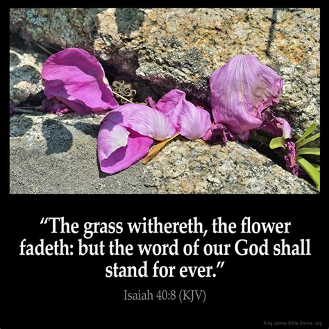 Isaiah 40:8 Inspirational Image