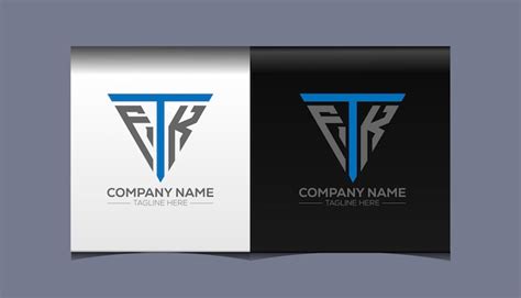 Premium Vector | Ftk initial modern logo design vector icon template