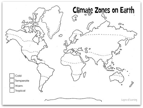 Climate Zones Worksheet