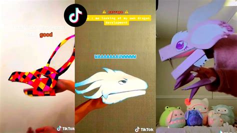 Dragon Puppet Crafts - Paper Dragon TikTok Compilation #36 - YouTube