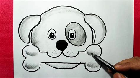 Dog Face Drawing Easy - Drawing Clipartmag | Bodaswasuas