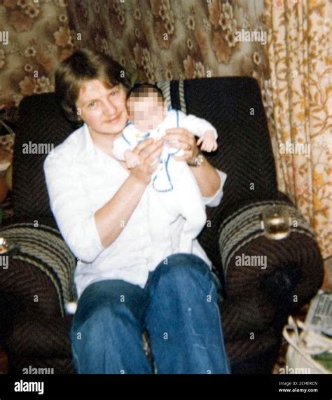 Undated collect photo of Steve Wright holding a baby (name not known ...