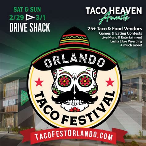 Orlando Taco Festival 2020 Tickets & Event Details | Drive Shack Orlando | UpcomingEvents.com