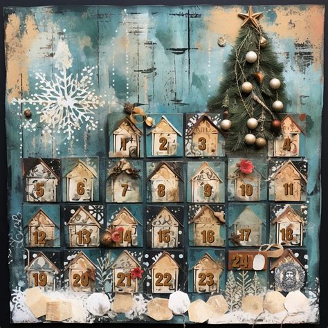 Vintage Advent Calendar Art Free Stock Photo - Public Domain Pictures