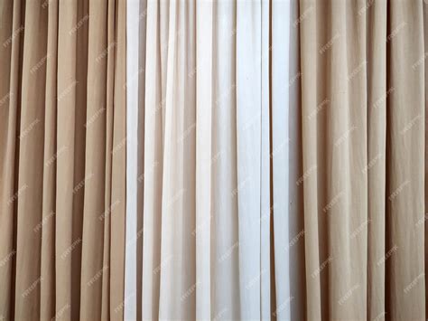 Premium Photo | Beige or light color curtain design and pattern or background