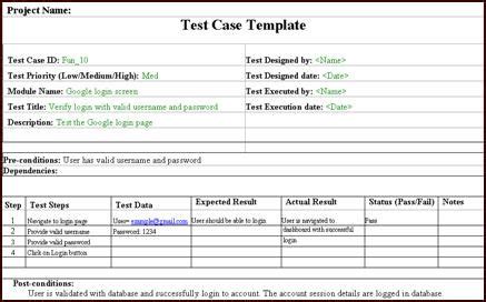 Test case example Manual Testing, Software Testing, Issue Tracker, Test ...