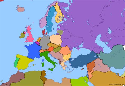 Reunification of Germany | Historical Atlas of Europe (3 October 1990) | Omniatlas