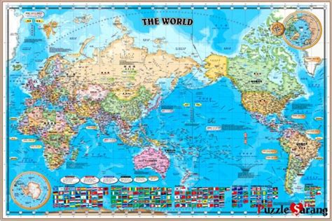 Jigsaw Puzzles 1000 Pieces "The World Map : Blue" | eBay