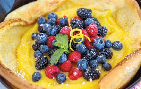 Dutch Baby with Lemon Curd and Berries | Edible Sarasota