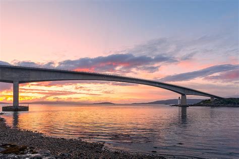 Skye Bridge Sunset Photograph by Derek Beattie - Fine Art America