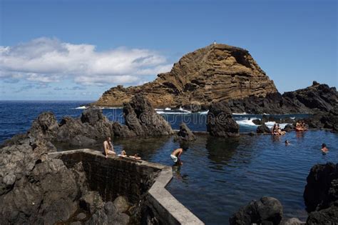 The Porto Moniz Natural Swimming Pools, Madeira Portugal Editorial ...