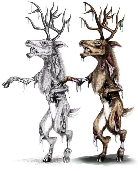 Zombie Deer Drawings by JayCosplay on DeviantArt