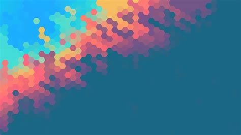 Download Minimalist Abstract Of Colorful Pixelated Wallpaper | Wallpapers.com