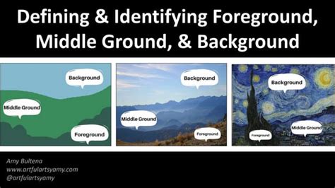 Defining & Identifying Foreground, Middle Ground, & Background | PPT