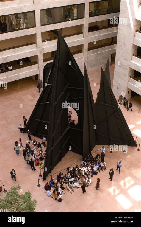 WASHINGTON DC USA Sculpture in lobby of Hart Senate Office building on Capitol Hill Stock Photo ...