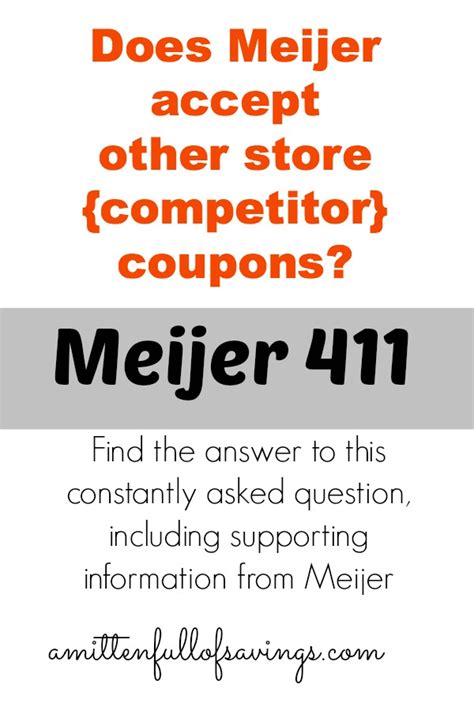 Does Meijer Accept Other Store Coupons {info & answer}