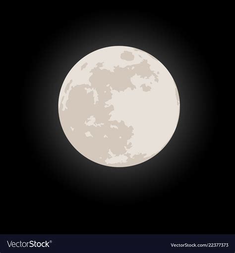 Full moon Royalty Free Vector Image - VectorStock