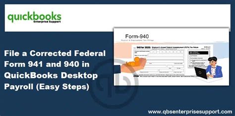 File a Corrected Federal Form 941 & 940 in QuickBooks Payroll