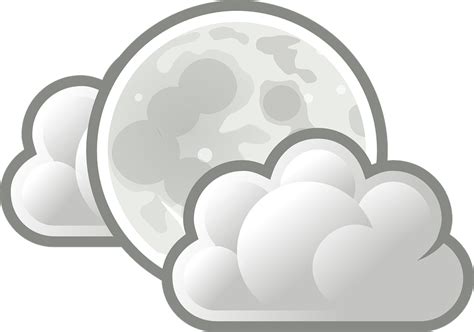 Download Moon, Full Moon, Cloudy. Royalty-Free Vector Graphic - Pixabay