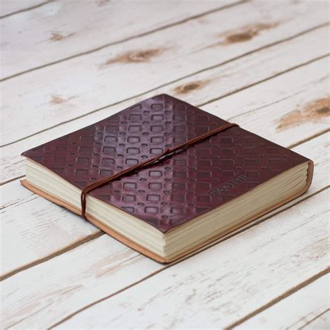 Leather journal, Handmade Leather Journals, Large Square Leather ...