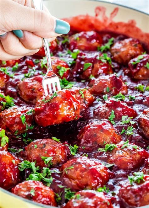 Cranberry Meatballs - Jo Cooks