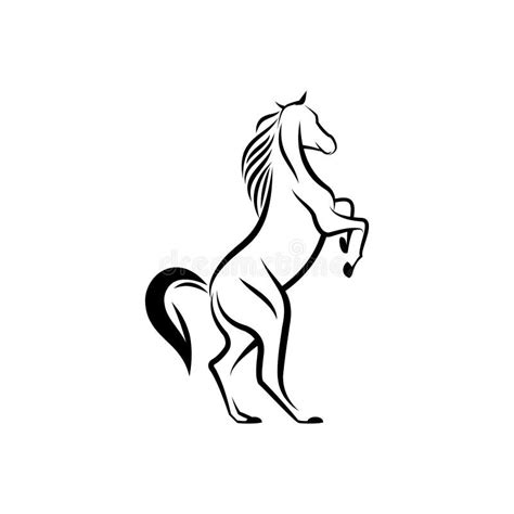 Horse Logo Design Illustration, Horse Silhouette Vector, Horse Vector ...