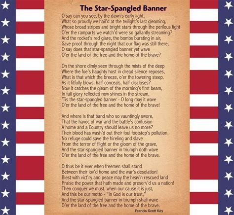 "The Star-Spangled Banner" is the national anthem of the United States ...