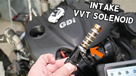 HYUNDAI SANTA FE INTAKE VVT SOLENOID REPLACEMENT LOCATION, VARIABLE TIMING SOLENOID - YouTube