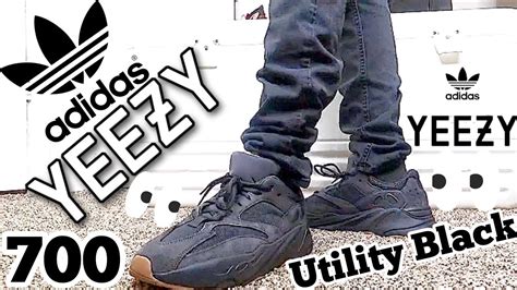 ADIDAS YEEZY BOOST 700 “UTILITY BLACK” UNBOXING ON FEET REVIEW - YouTube