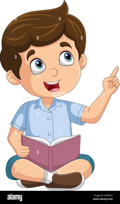 Cartoon little boy having a good idea Stock Vector Image & Art - Alamy