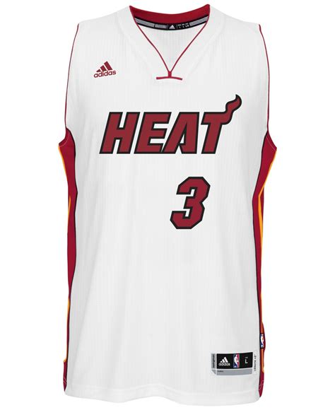 Adidas Men's Dwyane Wade Miami Heat Swingman Jersey in White | Lyst