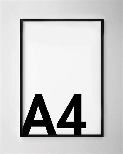 A4 Black Poster Frame | Chelsea Chelsea