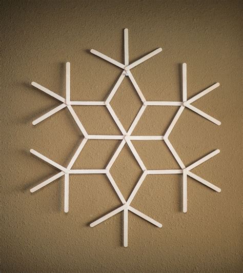 Popsicle Stick Snowflakes - Goimages Now