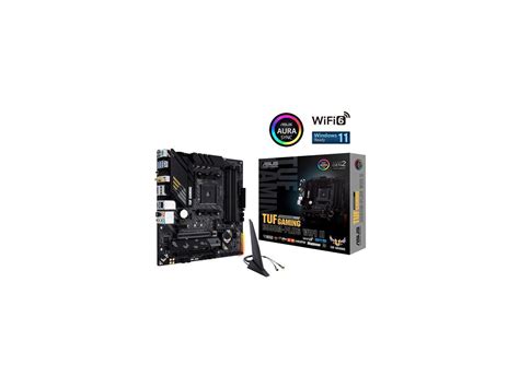 ASUS TUF GAMING B550M-PLUS WIFI II AM4 AMD B550 SATA 6Gb/s Micro ATX AMD Motherboard and AMD ...