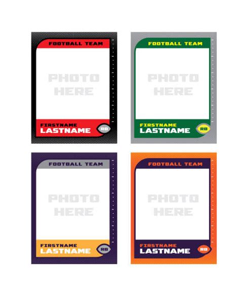 Make Your Own Football Card / Football Card Maker Make Your Own Starr ...